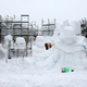 Image for article titled Japanese army troops have built a giant “Star Wars” snow sculpture
